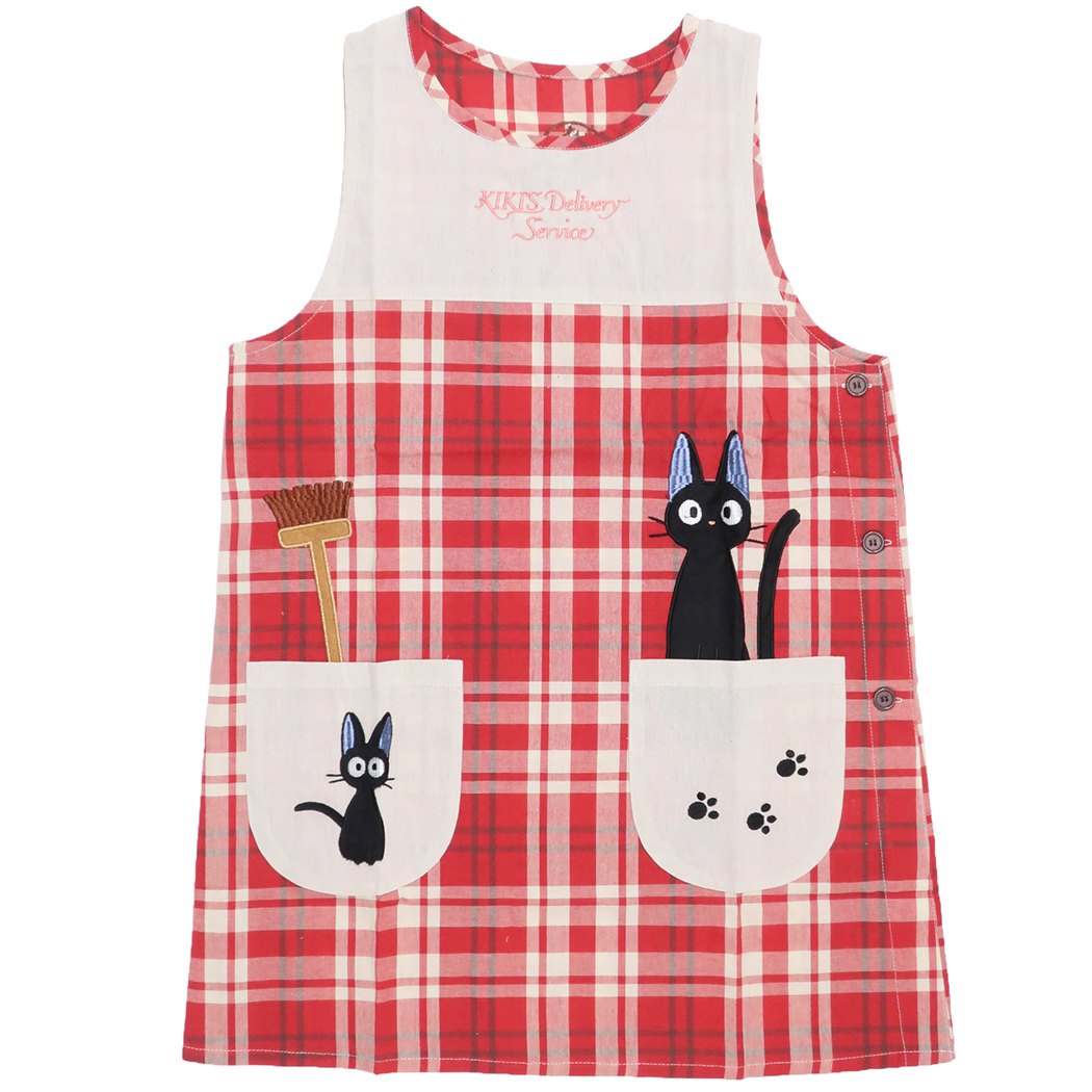 Kiki's Delivery Service Women's Apron, Apron, Gigi and Deck Brush, Studio Ghibli, Marushin, Kitchen Goods, Character Goods, Cinema Collection Mail Delivery Available