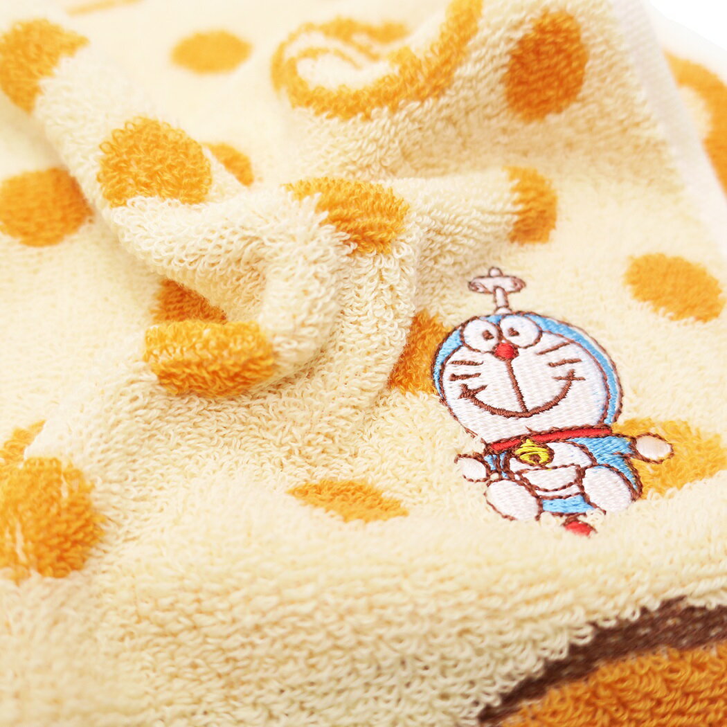 Doraemon Face Towel Jacquard Long Towel Flying Dorayaki Sanrio Marushin Gifts Miscellaneous Items Anime Character Goods Mail Order Available for Mail Delivery Cinema Collection