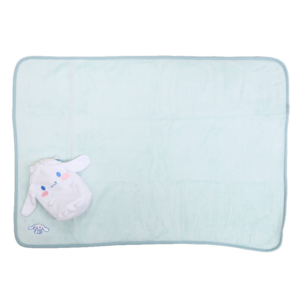 Cinnamoroll Knee blanket Mascot Drawstring Blanket Fluffy Cinnamon Sanrio Marushin Warmer Goods Cold Protection Supplies Storage Bag Character Goods Cinema Collection