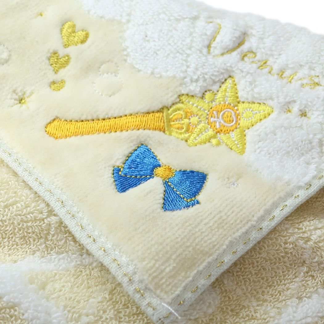 Sailor Moon, a beautiful warrior, a mini towel, jacquard, handkerchief towel, Charlotte, Sailor Venus, Bandai, sweat wipe towel, anime character, goods, mail order, cinema collection,