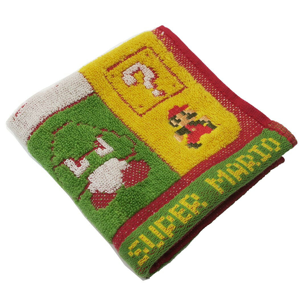 Super Mario Mini Towel Handkerchief Towel Earth Stage Nintendo Marushin Gifts Miscellaneous Goods Character Goods Mail-order Cinema Collection Presents Boys Girls