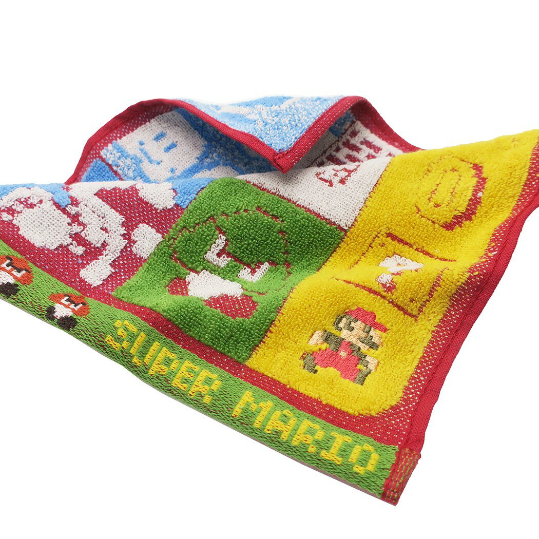 Super Mario Mini Towel Handkerchief Towel Earth Stage Nintendo Marushin Gifts Miscellaneous Goods Character Goods Mail-order Cinema Collection Presents Boys Girls