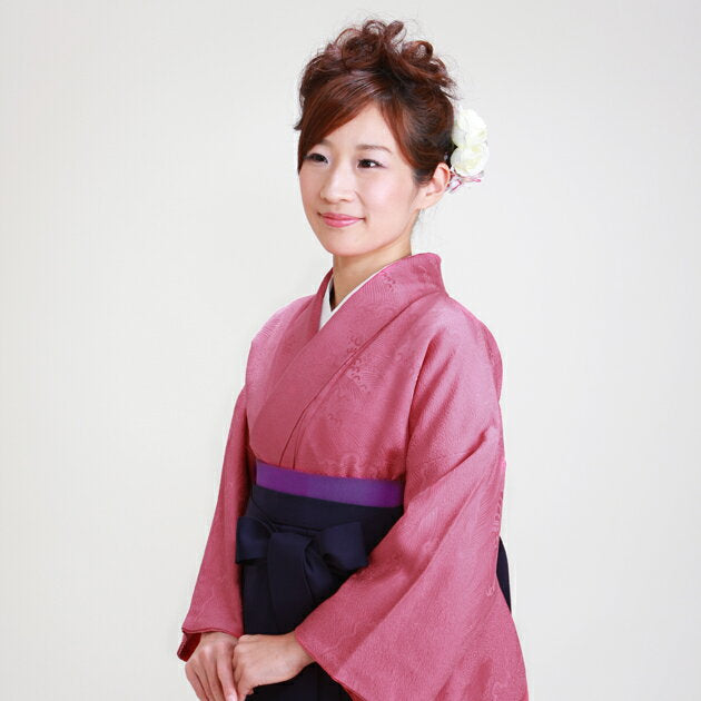 Graduation ceremony, hakama, rental, women's graduation ceremony, hakama set, hakama, rental, teacher, women's full set, dark pink, entrance ceremony, hakama, women's hakama, kimono, rental costume, round-trip shipping, NT-muji60