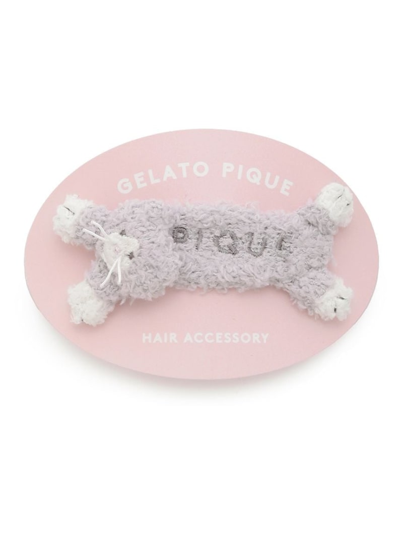 [SALE/30% OFF] [KIDS] Baby Moko Cat Hairpin gelato pique Fashion Accessories Other Fashion Accessories Gray White [RBA_E] [Rakuten Fashion]