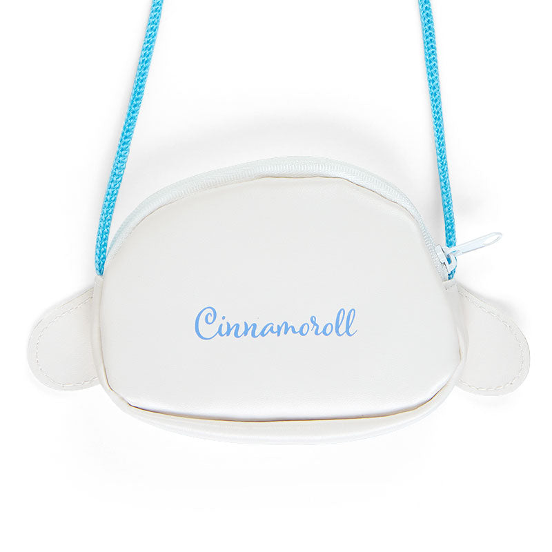 Cinnamoroll face-shaped coin case with rope