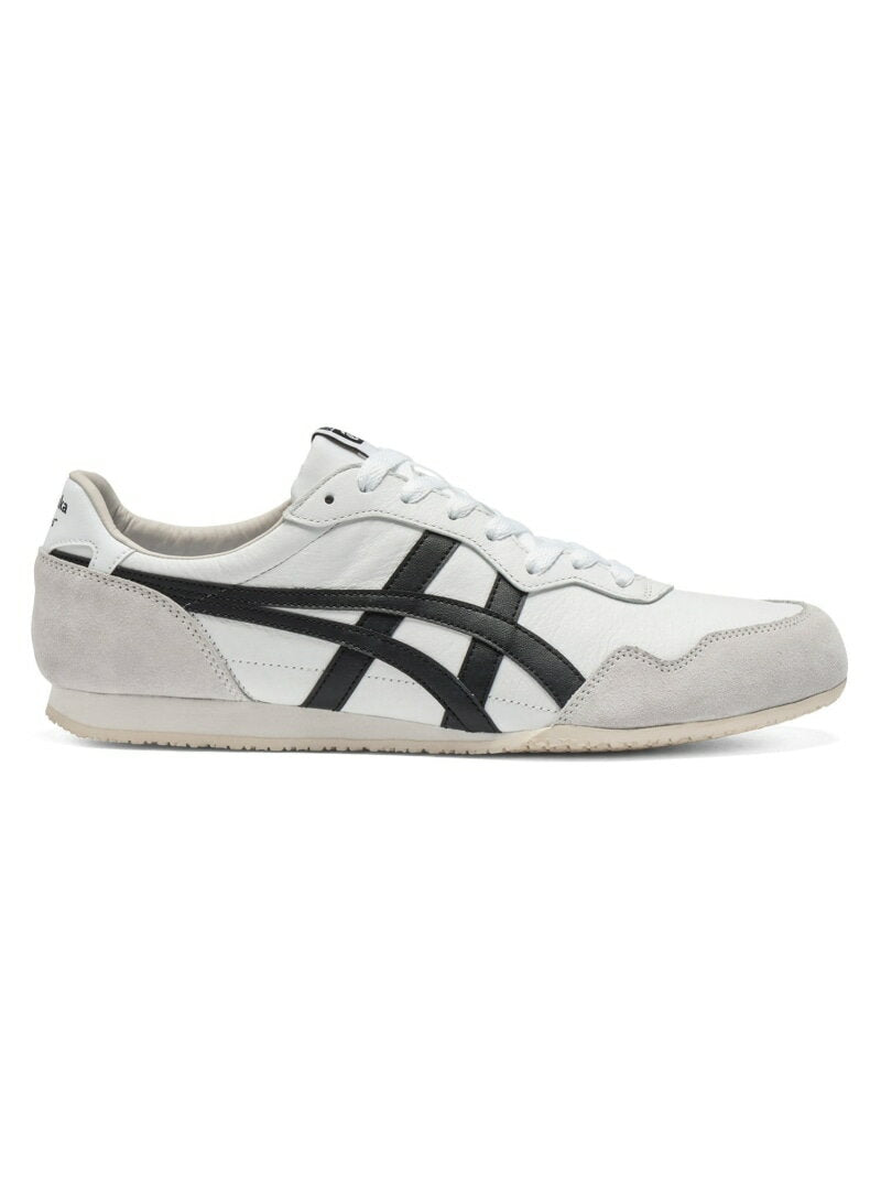 (U) [Official Shop] SERRANO Onitsuka Tiger Shoes and Shoes Sneakers Black White [Free Shipping] [Rakuten Fashion]