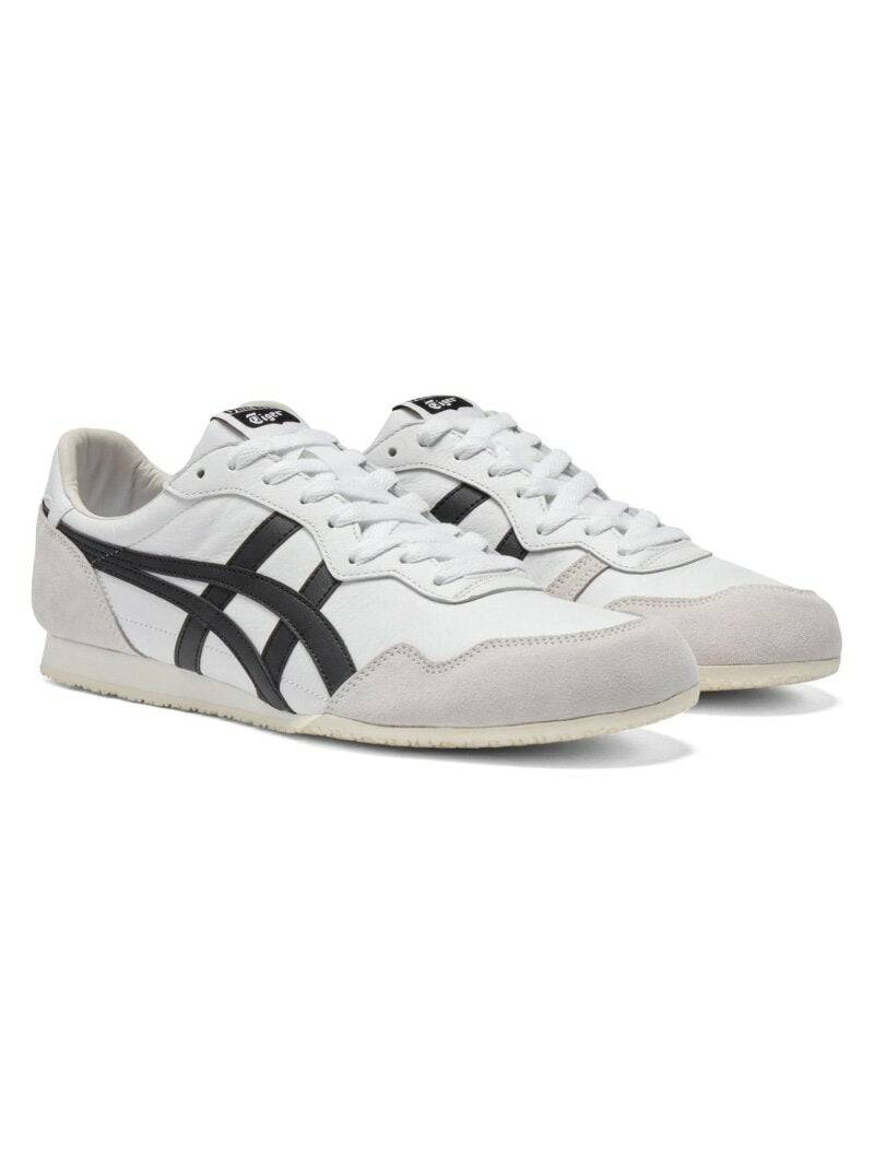 (U) [Official Shop] SERRANO Onitsuka Tiger Shoes and Shoes Sneakers Black White [Free Shipping] [Rakuten Fashion]