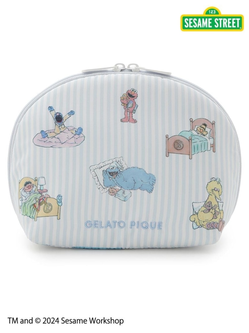 [SALE/30% OFF] [SESAME STREET] Pouch gelato pique Wallet, Pouch, Case Pouch, Pink, Blue [RBA_E] [Rakuten Fashion]