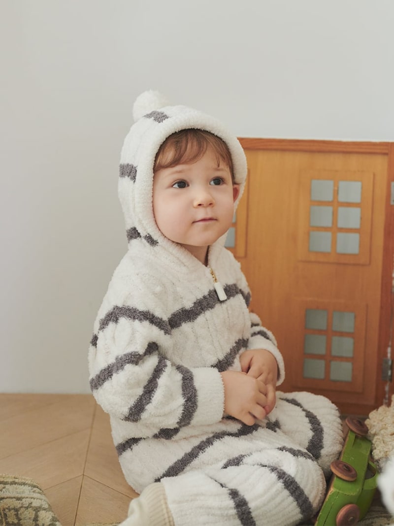 [SALE/30% OFF] [BABY] Baby Mokoar Run Border Romper gelato pique Maternity wear/baby products Romper/coverall Pink White [RBA_E] [Free shipping] [Rakuten Fa