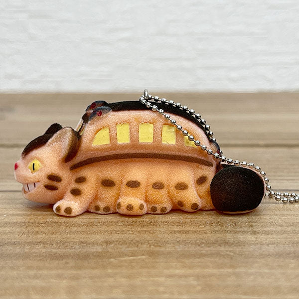 Studio Ghibli Flocking Keychain Mi vecino Totoro [Cat Bus] Mascota/Figura/Llavero/Regalo/Presente/Artículos varios/Artículos/Lindo/Elegante/Studio Ghibli/Personaje