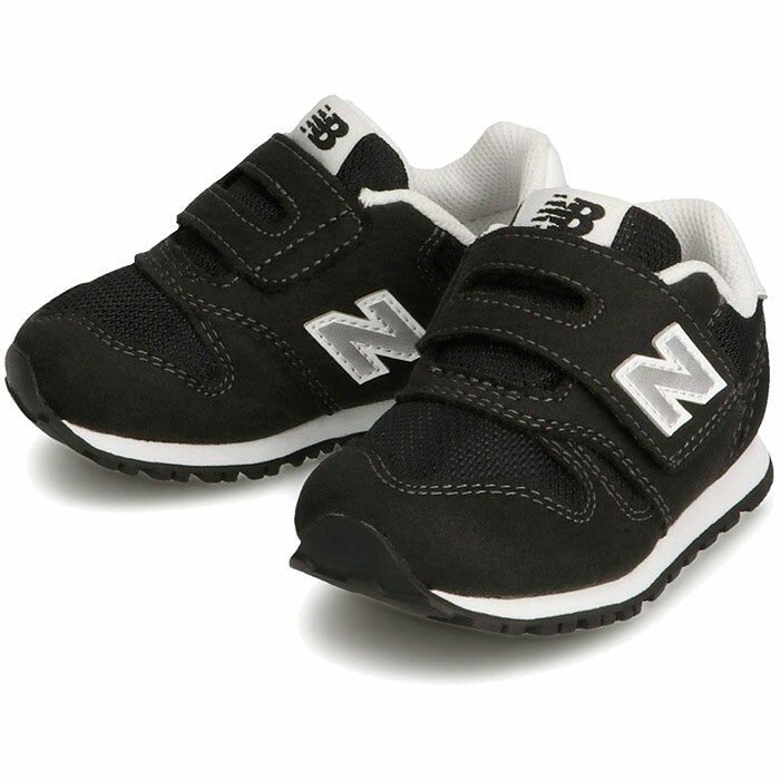 All 3 colors W width New Balance Baby Kids NB 373 Sneakers Shoes Athletic Shoes Velcro Velcro Belt Children's Shoes Black Black Gray Navy Gray Free Shipping New Balance IZ373KB2W IZ373KG2W IZ373KN