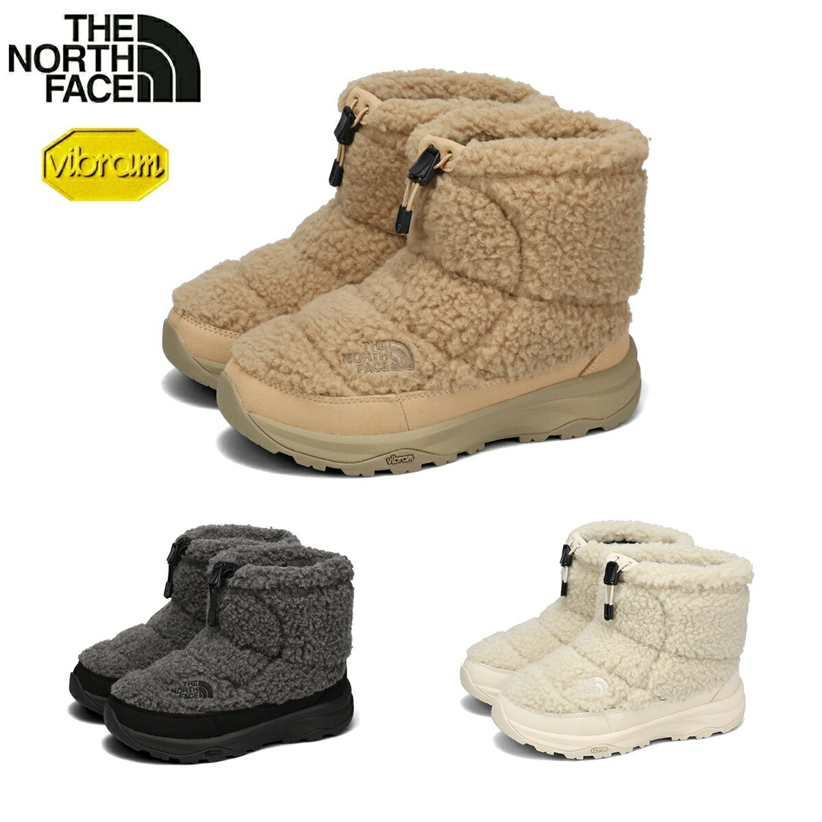 THE NORTH FACE W NUPTSE BOOTIE SHORT FLEECE The North Face Women's Nuptse Booty Short Fleece Women's Boots NFW52476