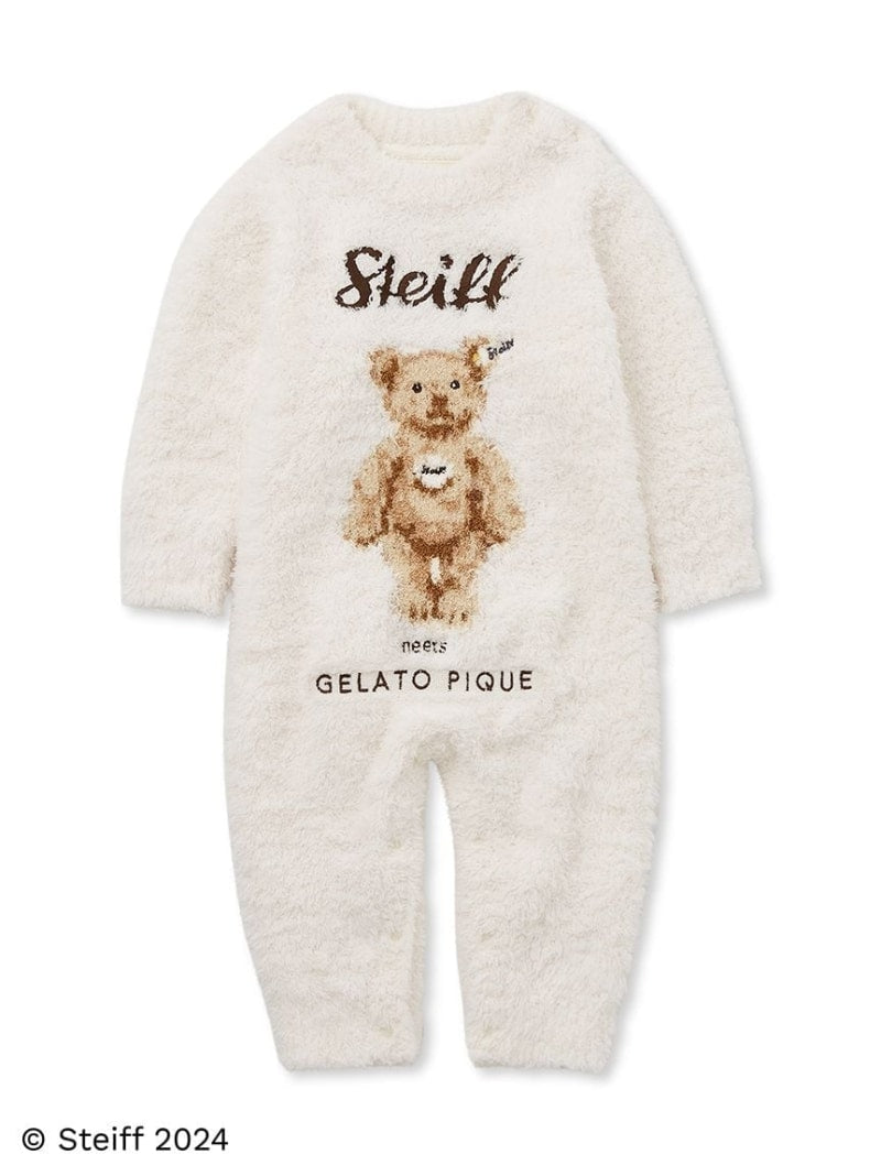 [SALE/30% OFF] [Steiff] [BABY] Gelato James Jacquard Romper gelato pique Maternity wear/baby products Romper/coverall Blue White Pink [RBA_E] [�