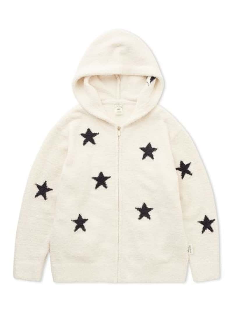 Parka de jacquard Powder Star de piqué de gelato Ropa interior/ropa de dormir Otra ropa interior/ropa de dormir Rosa Blanco [Envío gratuito] [Rakuten Fashion]