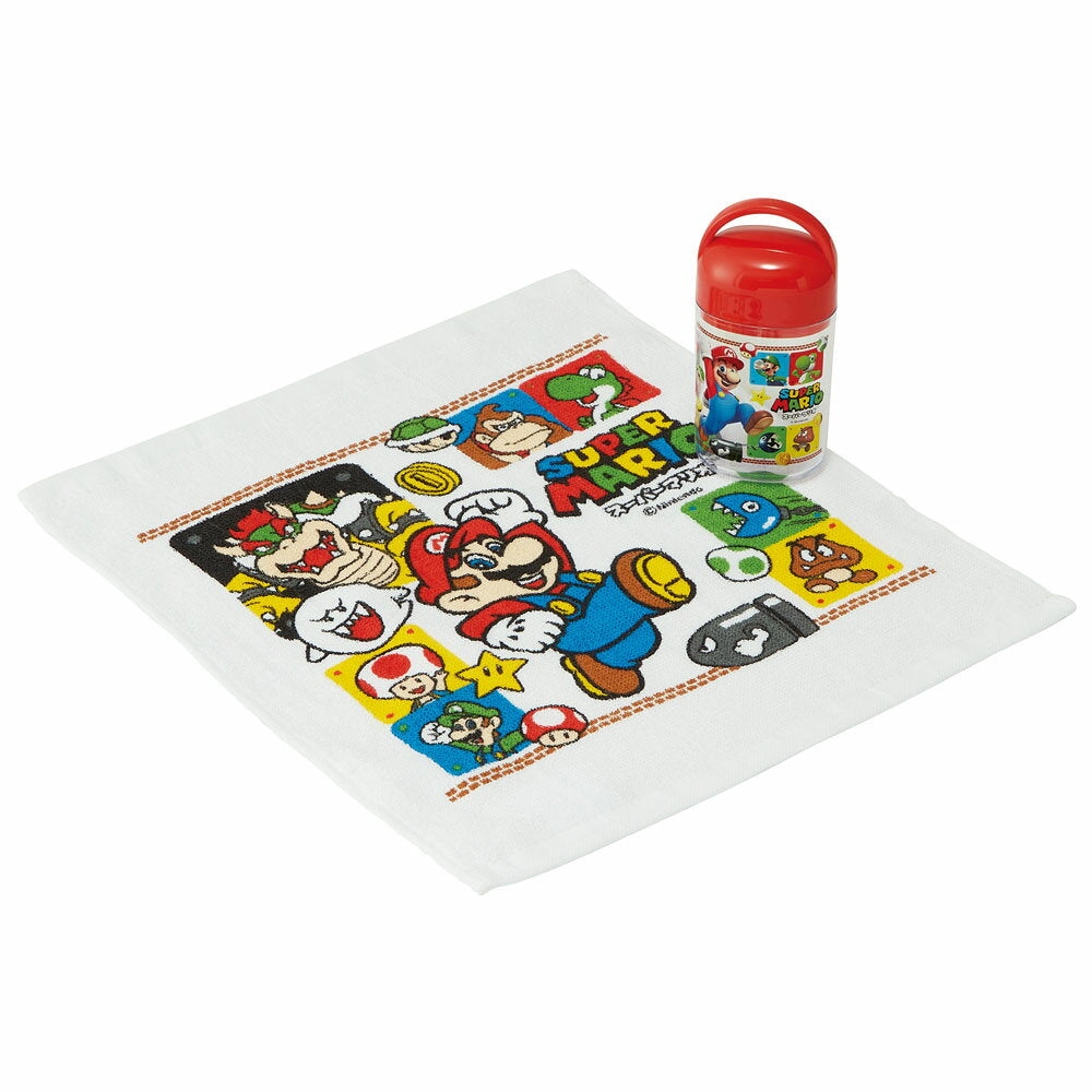 [12th to 30th, 20x points] Towel towel, Nursery school towel case towel set towel for children towel skater OA5AG 23rd year Super Mario Mario MARIO Boys Boys [Hand towel towel hand hanger