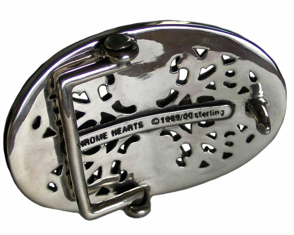 CHROME HEARTS CLASSIC OVAL BELT BUCKLE Chrome Hearts Classic Oval Cross Belt Buckle