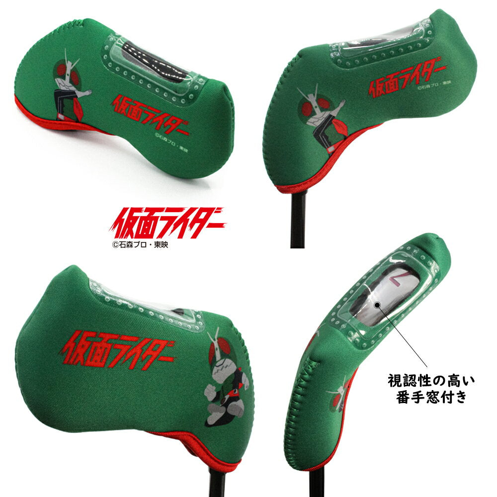 Kamen Rider/KAMEN RIDER Iron Cover for 1 Piece OHC0033 Window Iron Head Cover Kamen Rider No. 1 Hero Character Golf Equipment Gifts Golf Competition Prizes Golf Goods HTC Golf