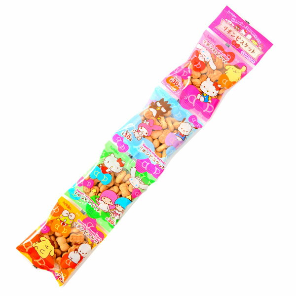 Hokuriku Seika Hokka Sanrio Character Biscuit Milk Flavor 4-row { Children's Club Prizes Festival Lottery Festivals Individually wrapped Distribution }{ Candy Sweets Snacks Small Dishes All-Time Eats Snacks Biscuits