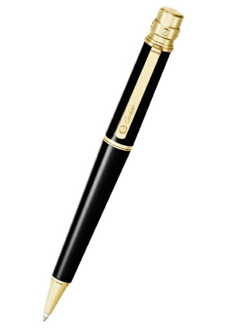 CARTIER OP000131 (372)SANTOS DE CARTIERBALLPOINT PEN Santos de Cartier Ballpoint pen LM Composite Gold Finish Black x Silver x Gold