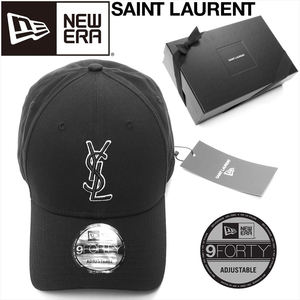 [Nueva caja incluida] Gorra MONOGRAM YSL New Era Saint Laurent ID 687687YCL361000 Gorra Monogram Gorra negra de marca High