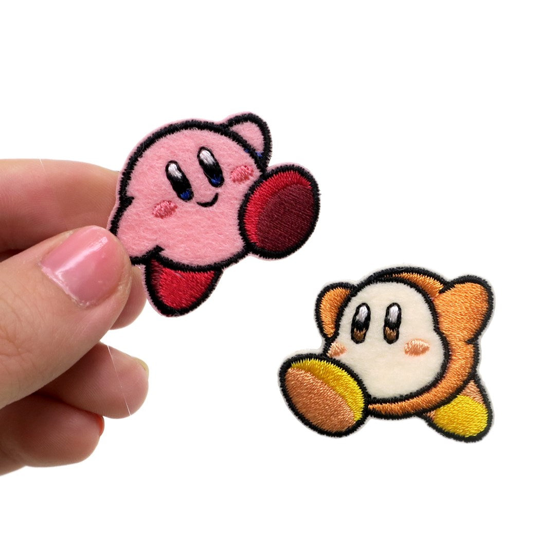 Kirby Kirby Goods Patch Mini Iron Patch Set of 2 Nintendo Pioneer Preparation for Entrance Cute Characters Mail Order Available for Mail Order Boys Girls New Semester Present Gifts Miscellaneous Goods