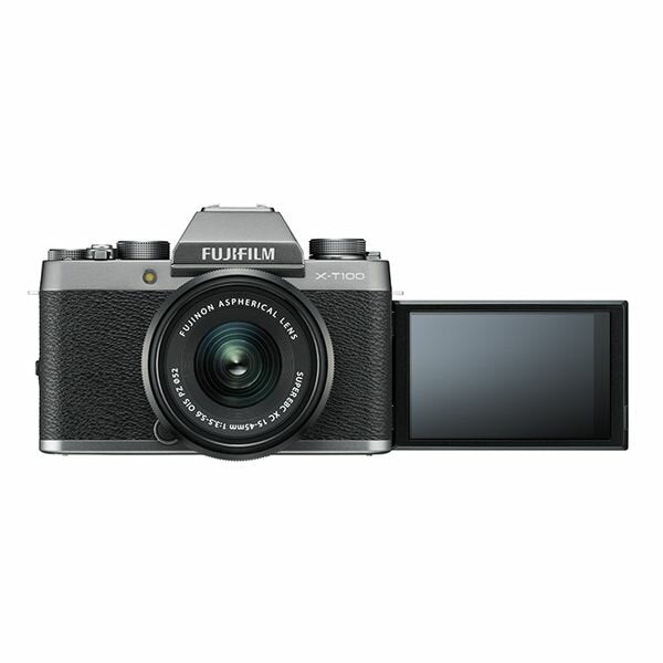 [Used] [1 year warranty] [Good condition] FUJIFILM X-T100 Double Zoom Kit XC 15-45mm OIS PZ + XC 50-230mm OIS II Dark Silver