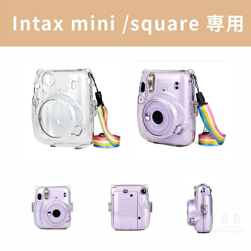 Fuji FUJIFILM instax mini LiPlay case clear instant camera cheki for instax mini Evo SQUARE SQ1 SQ20 SQ40 cheki camera case protective case cover pouch neck fast photo protector camera cover Sagawa