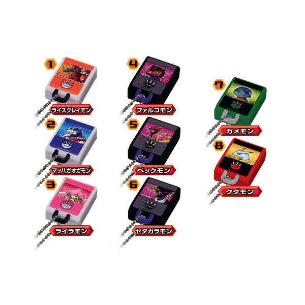 Digimon Sabers DigiVice IC Swing 2, 8 types, Bandai Gachapon, Gacha Gacha