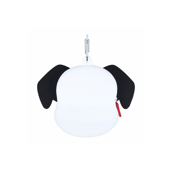 Silicone pouch with carabiner Lucky Disney 101 Dog Dalmatian 7751 Sunstar Stationery Disney Face Puni Puni Girl Junior High School High School Bag S2323869