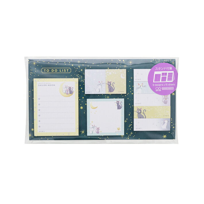 Sailor Moon, stand sticky note, cat pattern, 4901770706948 [M delivery 1/4]