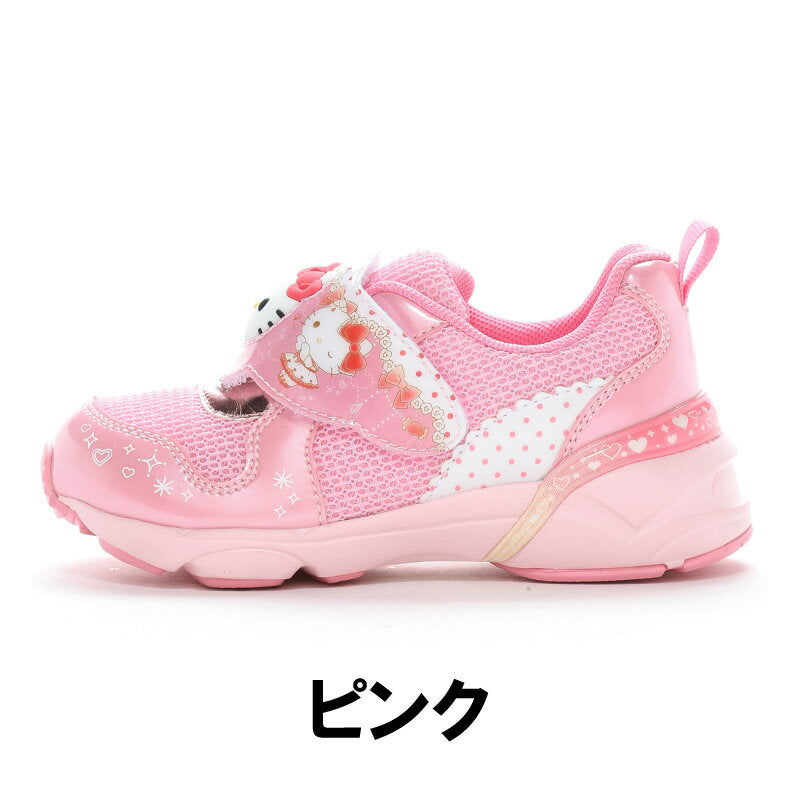 [Cupón de descuento del 10 % de la campaña New Life Support] Sanrio Hello Kitty Cinnamoroll Kuromi Zapatos para niños Zapatillas para niños SA C034 Rosa Menta Púrpura Moonstar LED brillante Equipado con antibacteriano y desodorizante