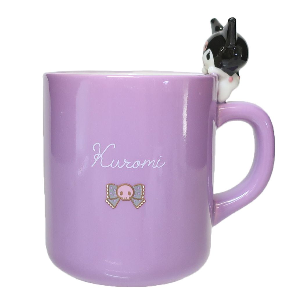 Taza Kuromi con figura de Nokkari Sanrio Sun Art Regalo Presente Vajilla Artículos de personajes Colección de cine