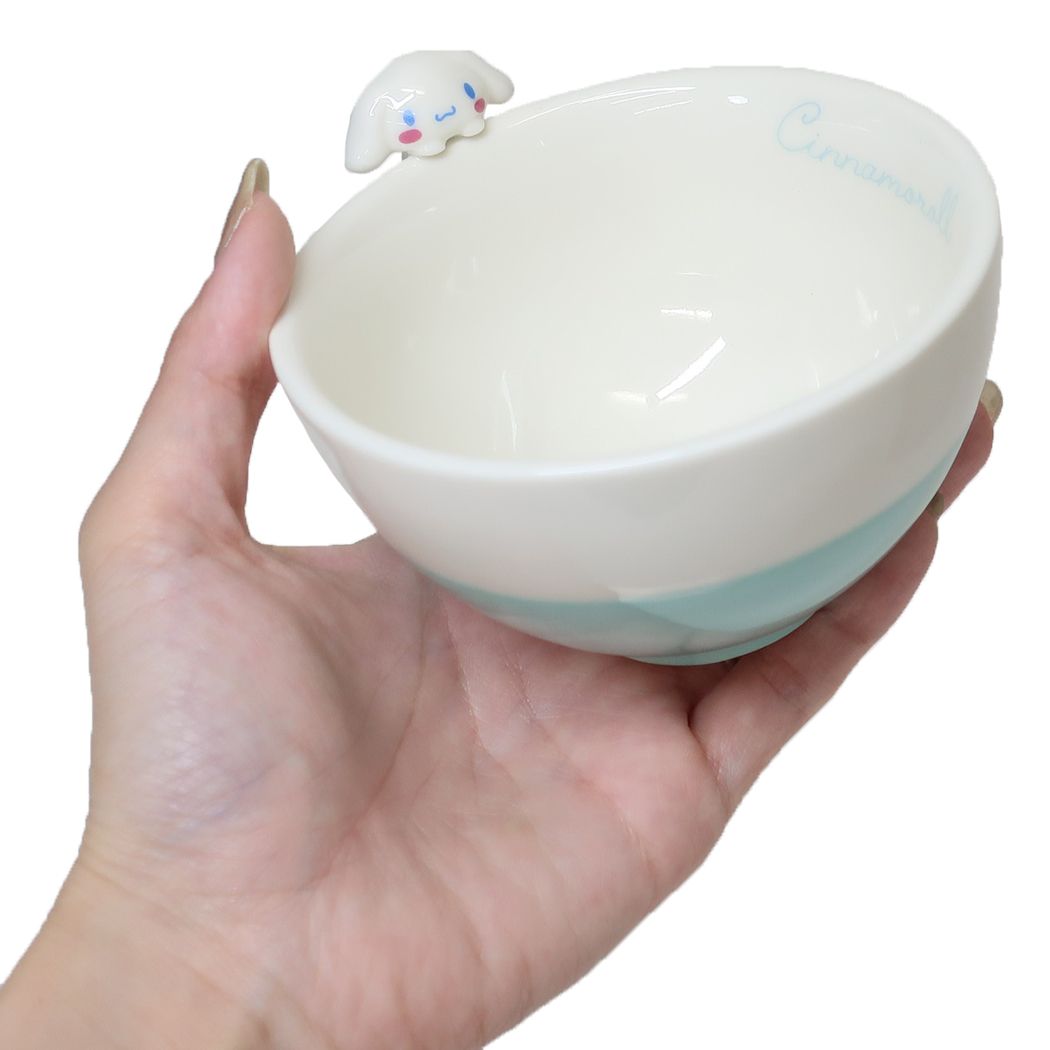 Cinnamoroll Tea bowl with Nokkari figure Sanrio Sun Art Gift Present Tableware Character Goods Cinema Collection