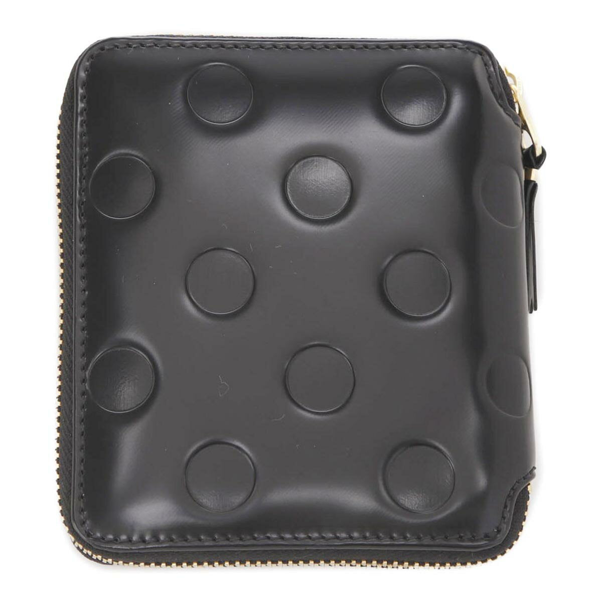 [3/1 only! 1/2 chances of winning! MAX 100% POINT BACK! *Entry required] COMME des GARCONS bi-fold wallet with coin purse, black, men's and women's sa2100ne black POLKA DOTS EMBOSSED [Free return shipping]