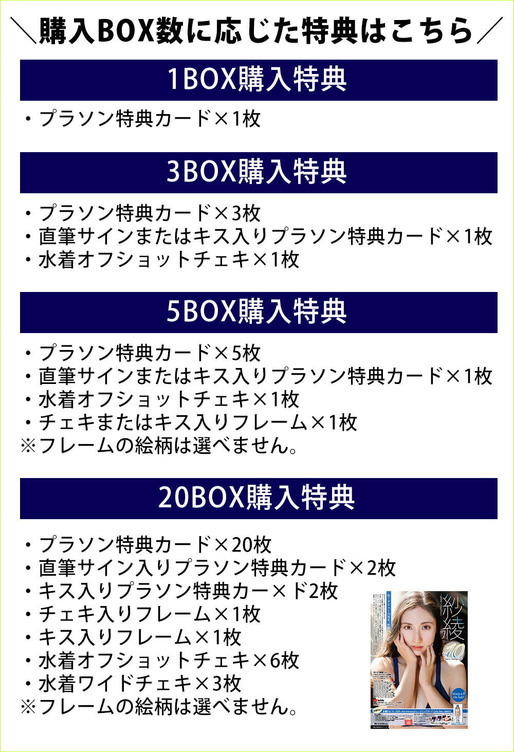 "Saaya Vol.10~20th~Anniversary" Trading Cards 1 box, 3 boxes, 5 boxes, 20 boxes, with bonuses depending on the number of purchases (released on February 8th, 2025) Trading Cards Gravure Idols Actress Talents Women Variety