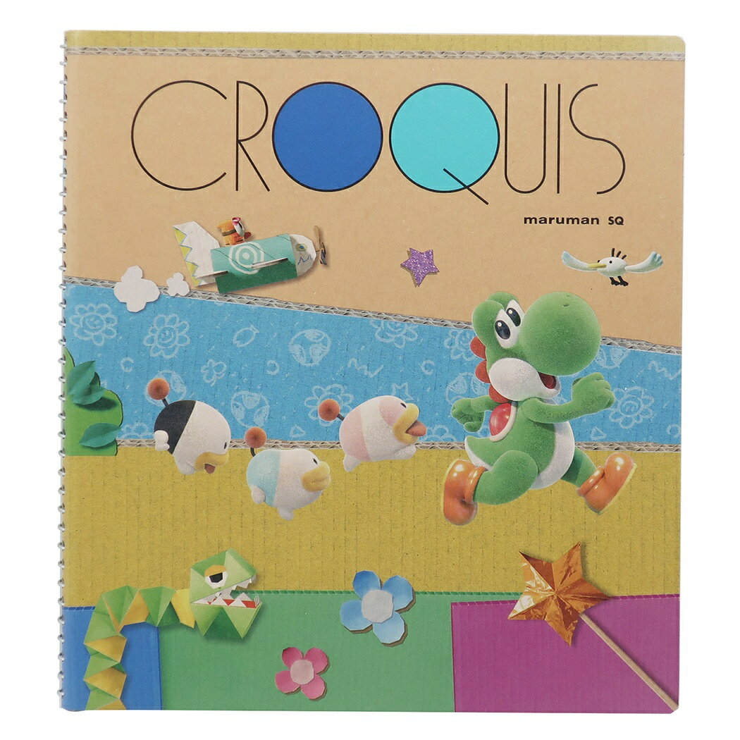 Yoshi Craft World Sketchbook Crockie Book Square A Super Mario Sanei Trading Drawing Book Stationery Character Goods Mail-Can be Cinema Collection Present Men's