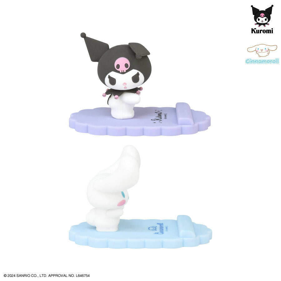 [Official] Sanrio Characters Mascot Mobile Stand Sanrio Kuromi Cinnamoroll Smartphone Stand Mobile Stand Stand Smartphone Stand Character 3D Figure for Smartphone