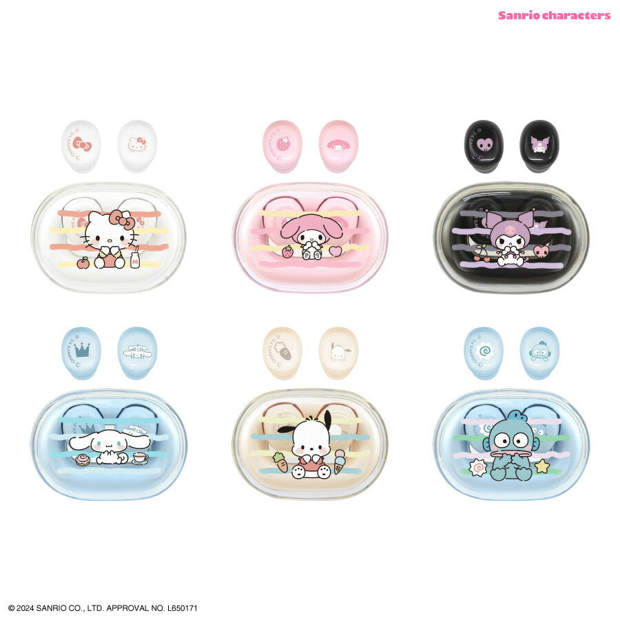 [Oficial] Auriculares estéreo completamente inalámbricos con personajes de Sanrio Hello Kitty Kitty My Melody My Melody Kuromi Cinnamoroll Cinnamon Pochacco Hangyodon Sanrio Blu