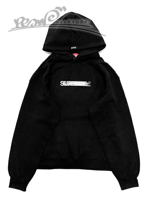 [Free Shipping] [Rakugift Wrapping] [Men's Pullover Hoodie Black] Supreme [Motion Logo Hooded Sweatshirt] [SS23SW45] [M L XL]” Supreme Motion Logo Pullover Pair