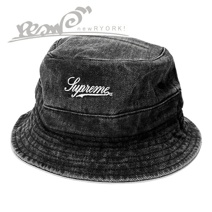 [20% OFF SALE] [Men's Hat/Black] Supreme [Coated Denim Crusher] [SS24H36] [S/M M/L] "Supreme Coated Denim Crusher Hat"