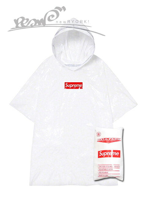 [50 % DE DESCUENTO EN OFERTA] [Impermeable para hombre/blanco] Supreme [PONCHO BALLPARK] [SS20A66] "Poncho Supreme Ballpark"