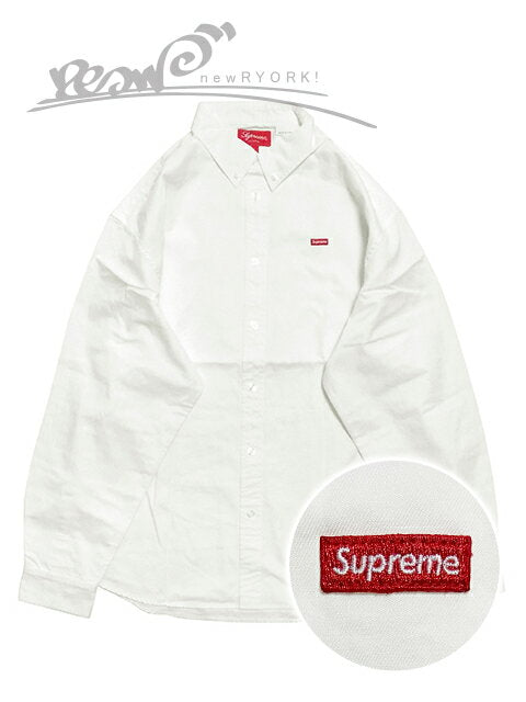 [30% OFF SALE] [Men's Shirt/White] Supreme [SMALL BOX SHIRT] [SS22S38] [L XL] "Supreme Small Box Logo Button Down Shirt"