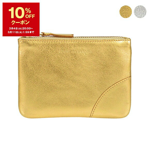 [10% OFF coupon eligible] COMME DES GARCONS Wallet Pouch/Coin Case GOLD LINE ZIP POUCH [Gold Line] Women's Men's SA8100G [2025SS-]