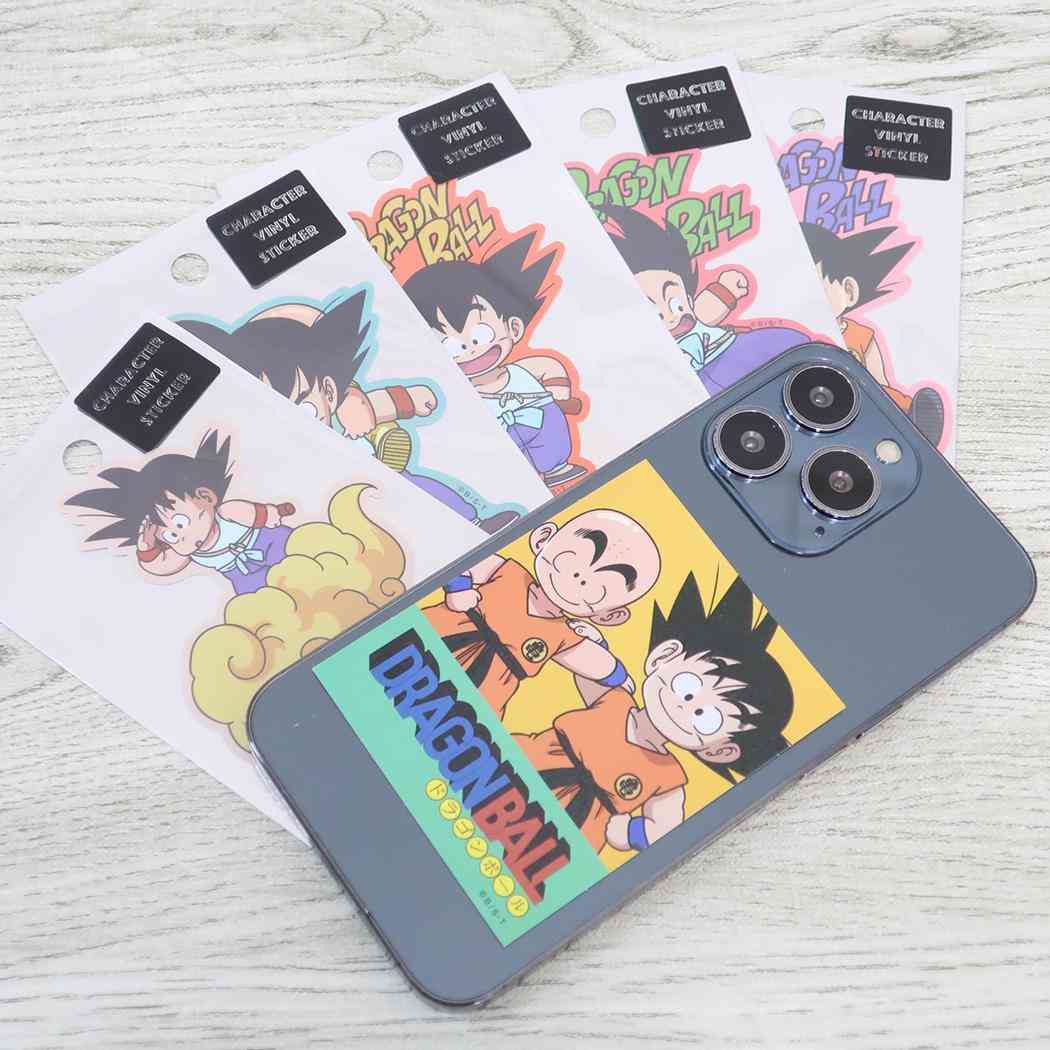 Pegatina troquelada de Dragon Ball, pegatina de personaje, logotipo de Goku, pegatina de vinilo troquelada YExOR Small Planet, pegatina decorativa, resistente al agua, productos de personajes de anime, pedidos por correo