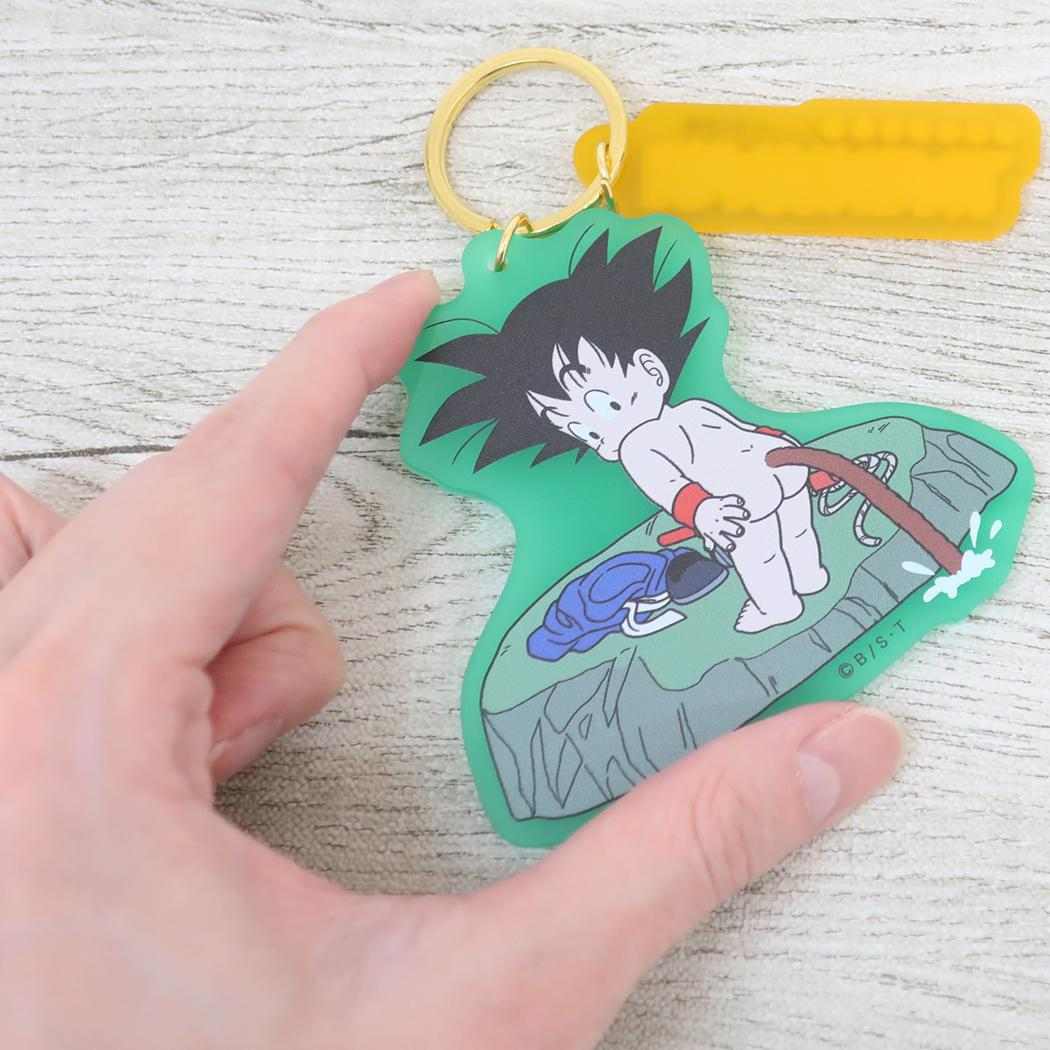 Dragon Ball Key Ring Color Acrylic Keychain Son Goku Fishing Small Planet Acrylic Keyboard Anime Character Goods Mail-Custom Cinema Collection