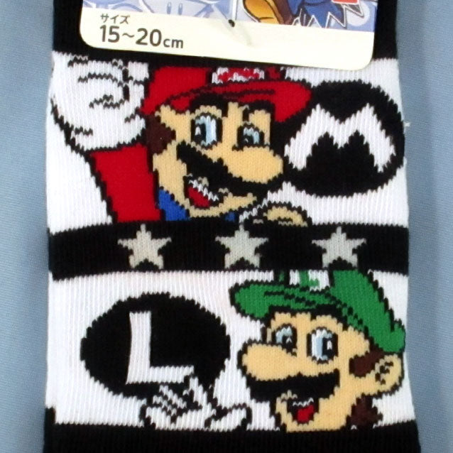 Calcetines de Super Mario/Calcetines de personajes/Calcetines/Zapatillas largas para niños/niños/niñas★Bandai◇