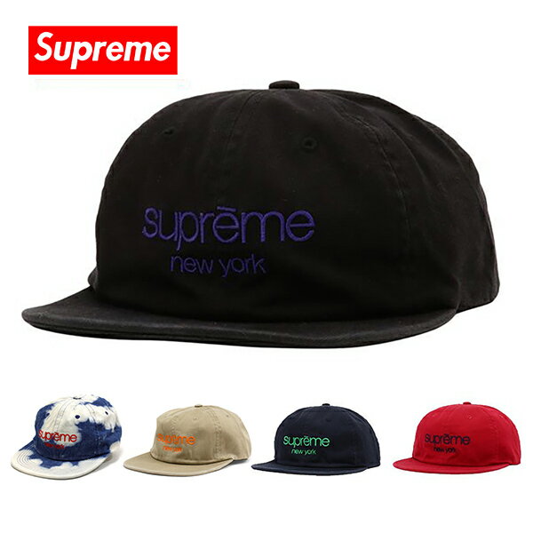 [Super SALE] Supreme Cap Supreme Cap SUPREME NEW YORK CAP Black Red Navy SS16H56 [Free Shipping ♪] Gift Present Men Women Birthday