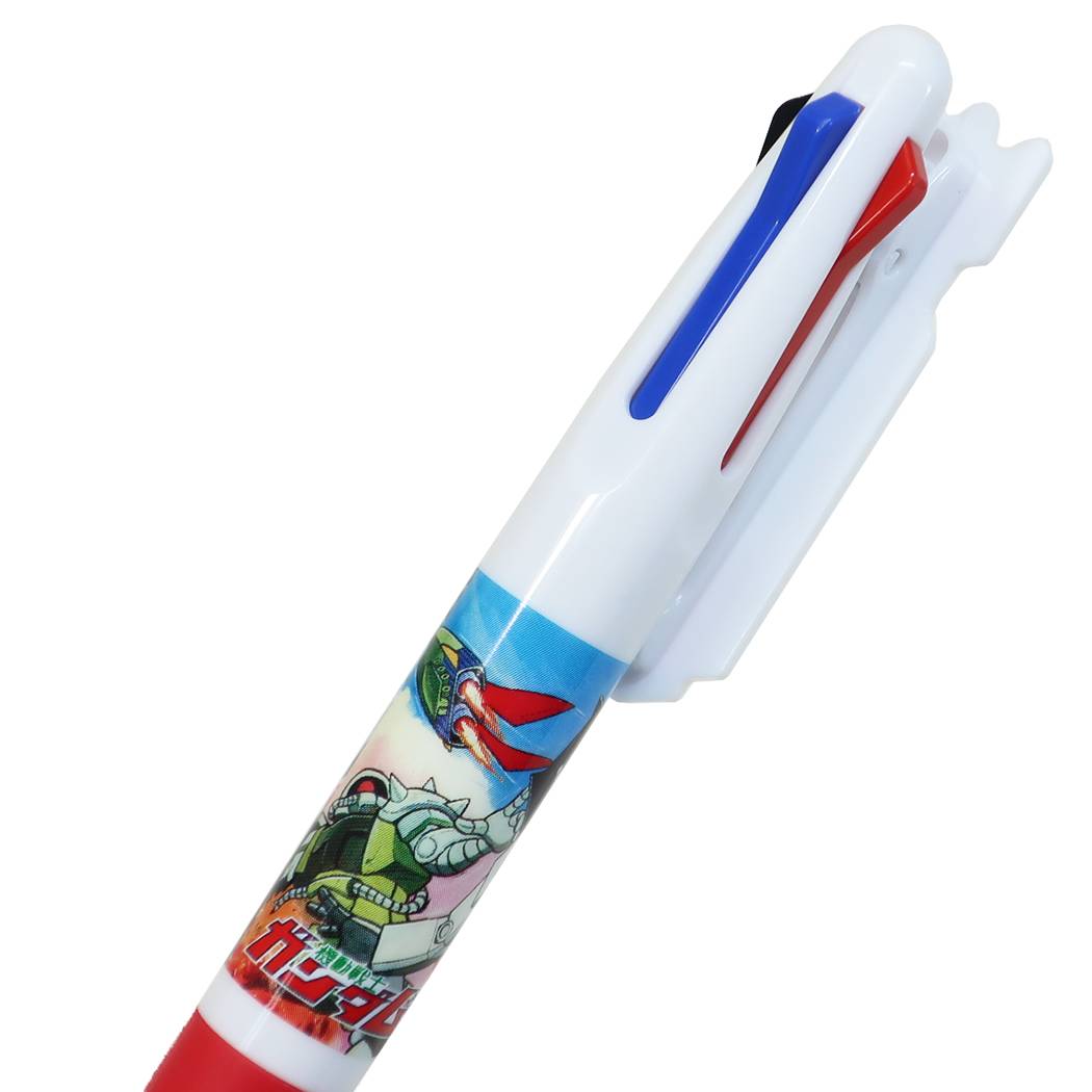 Mobile Suit Gundam Black Red Blue Three-Color Ballpoint Pen Mascot Three-Color Ballpoint Pen Retro Gundam A Sunstar Stationery Collection Goods Anime Character Goods Mail-order Available