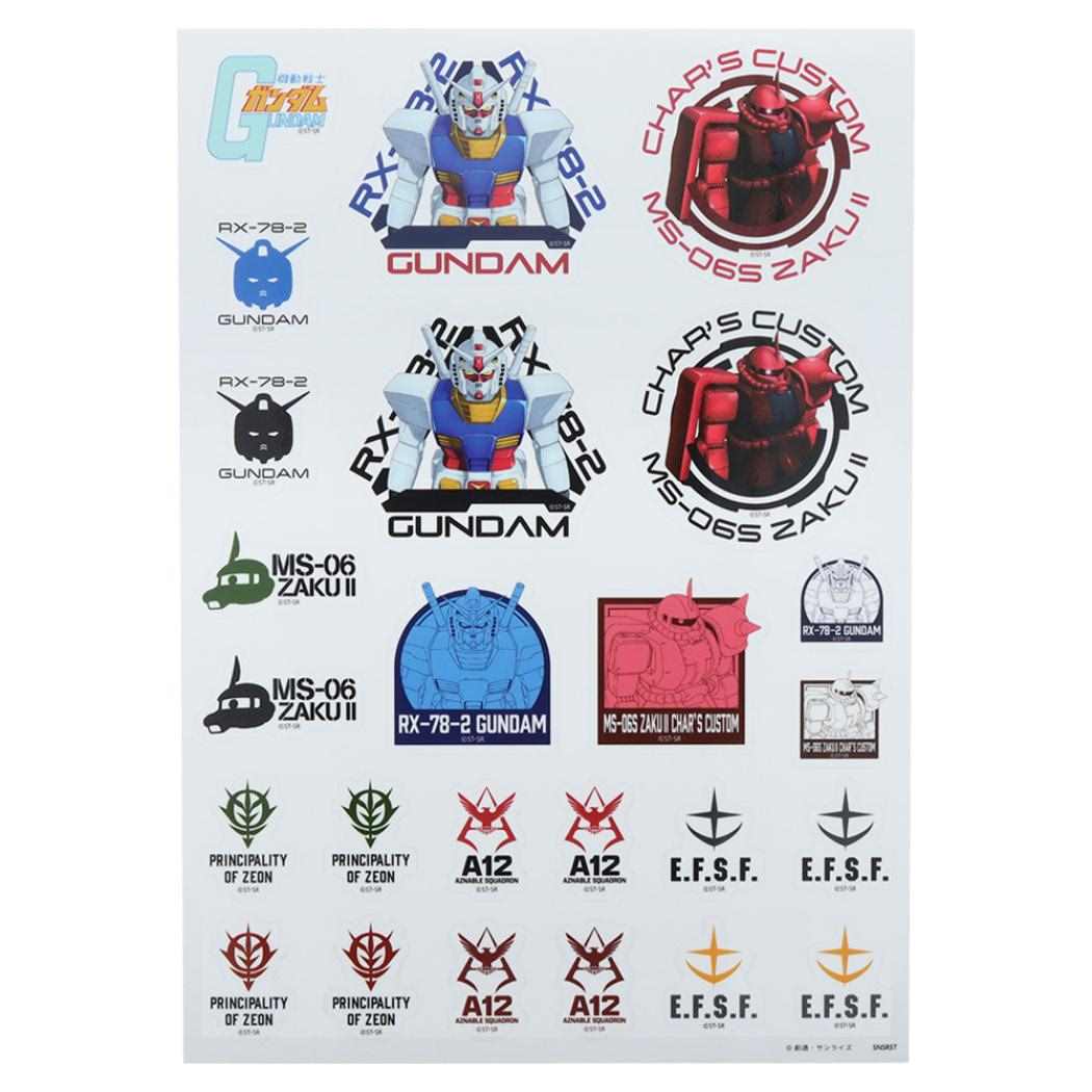 Mobile Suit Gundam Big Sticker Sticker that can be attached and peeled off Mobile Suit Gundam Sunstar Stationery Convenient Cool Anime Character Goods Mail-Can be sent Cinema Collection