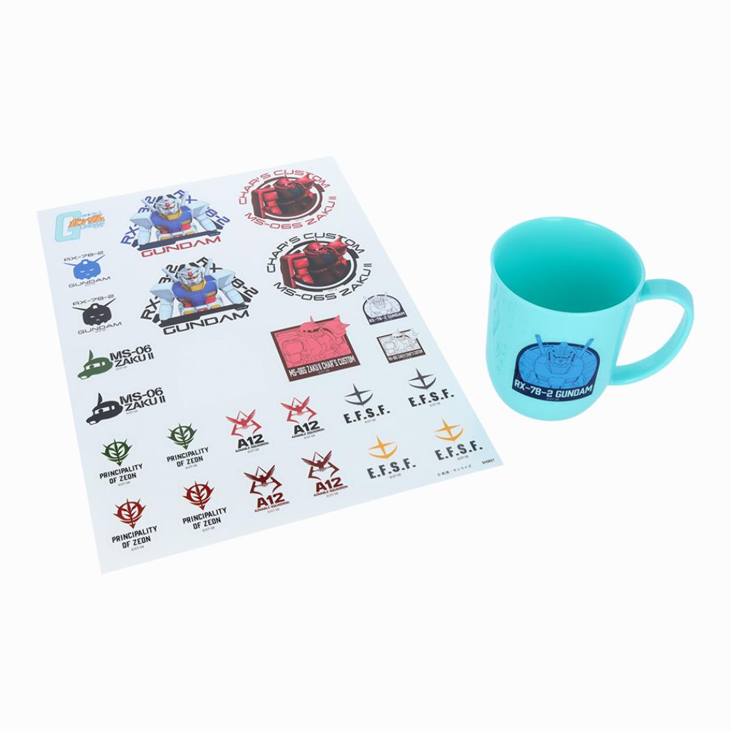 Mobile Suit Gundam Big Sticker Sticker that can be attached and peeled off Mobile Suit Gundam Sunstar Stationery Convenient Cool Anime Character Goods Mail-Can be sent Cinema Collection